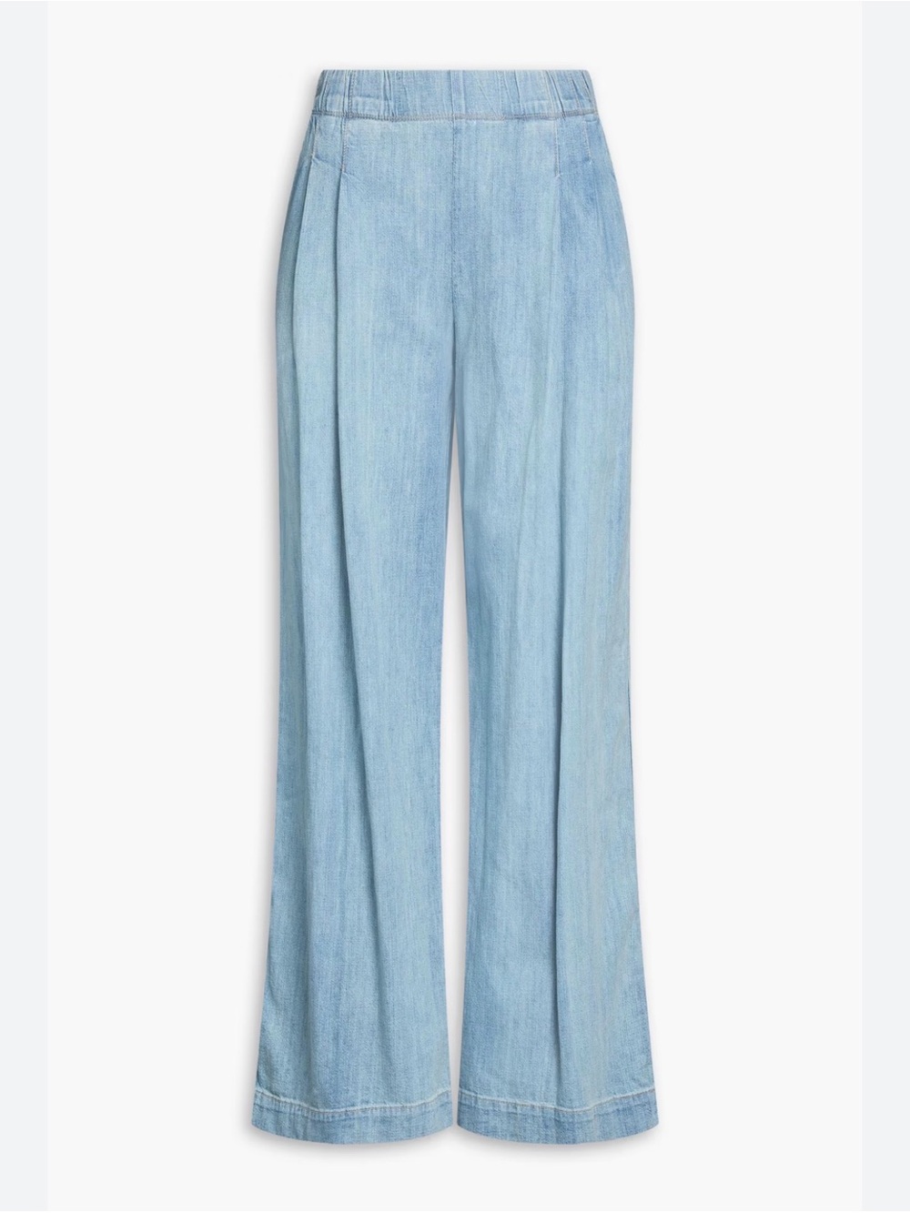 JAMES PERSE Pleated Denim Pant in color Bleach